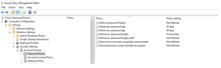 Windows Server Password Policy Configuration Guide - Avotrix