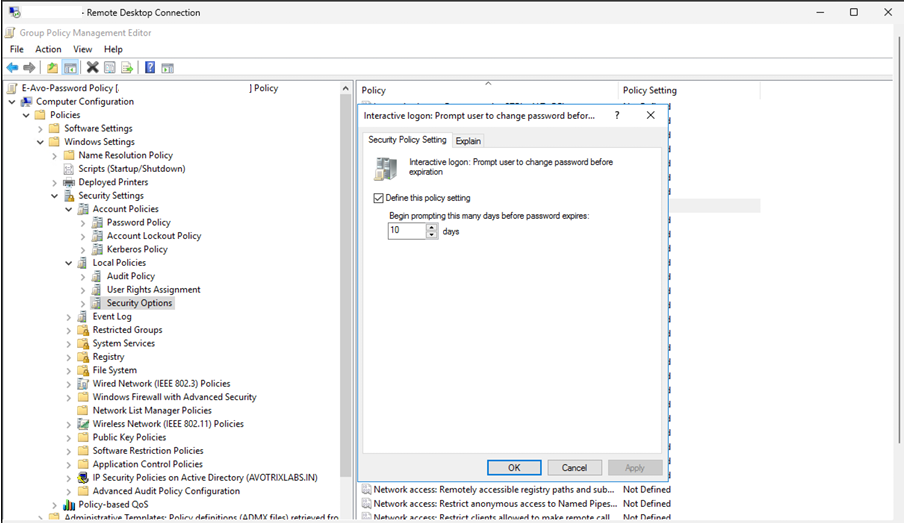 Windows Server Password Policy Configuration Guide - Avotrix